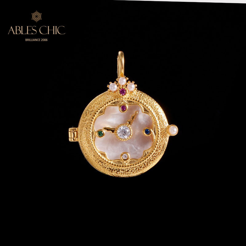 Taschenuhr-Medaillon-Halskette 5788