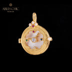 Taschenuhr-Medaillon-Halskette 5788