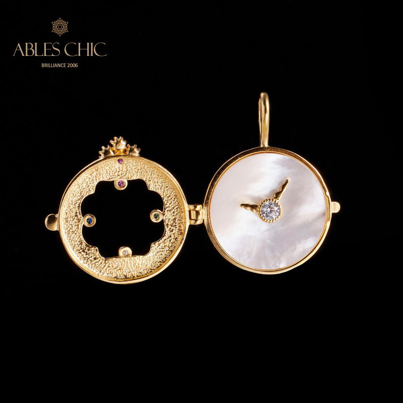 Taschenuhr-Medaillon-Halskette 5788
