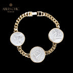 Byzantinisches Delfin-Lira-Münzen-Armband