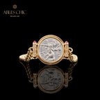 Griechisches Delfin-Medaillon-Armband