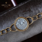 Griechisches Herkules-Medaillon-Armband