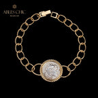Griechisches Herkules-Medaillon-Armband