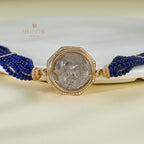 Antikes Lira-Münzen-Mehrstrang-Lapisarmband