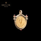 Nur byzantinischer Artefakt-Medaillonanhänger