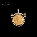 Nur byzantinischer Artefakt-Medaillonanhänger
