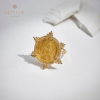Griechischer Goldmünzenring