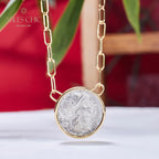 Byzantinische Göttin Flip Coin Halskette