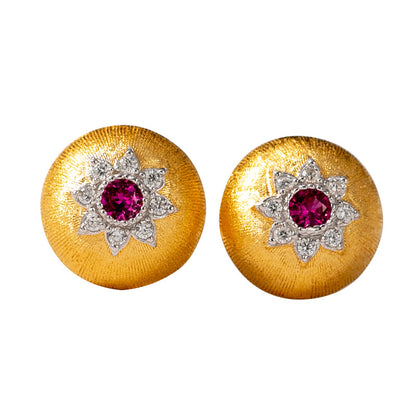 Dome Star Floral Ohrringe 5091