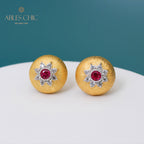 Dome Star Floral Ohrringe 5091