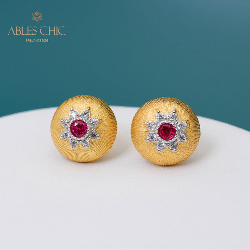 Dome Star Floral Ohrringe 5091