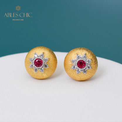 Dome Star Floral Ohrringe 5091