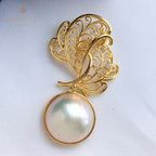 Mabe Pearl Filigraner Blattanhänger 5820