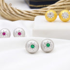 Dome Star Floral Ohrringe 5478