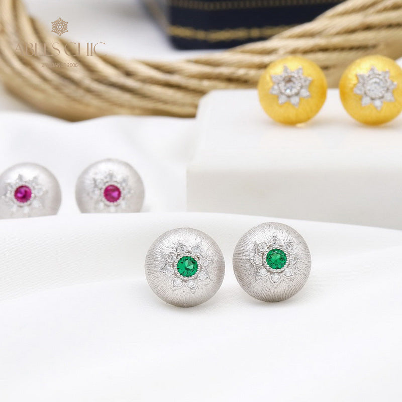 Dome Star Floral Ohrringe 5478