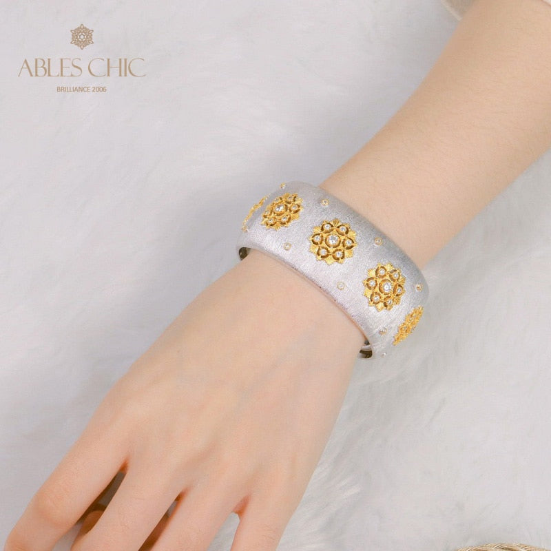 Stoffmuster Blumenarmband 5650