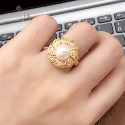 Akoya-Perlen-Blumenring 5783