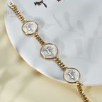 Byzantinisches Delfin-Lira-Münzen-Armband