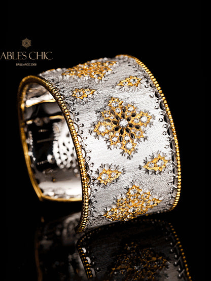 Seidiges Blumenarmband 5002