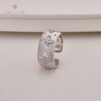 Seidiger CZ-Kleeblatt-Blumenring 5706