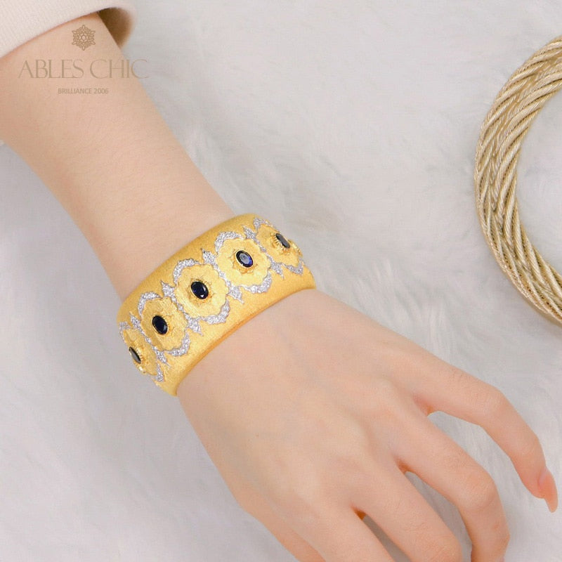 Rubinblüten-Seidenarmband 5605