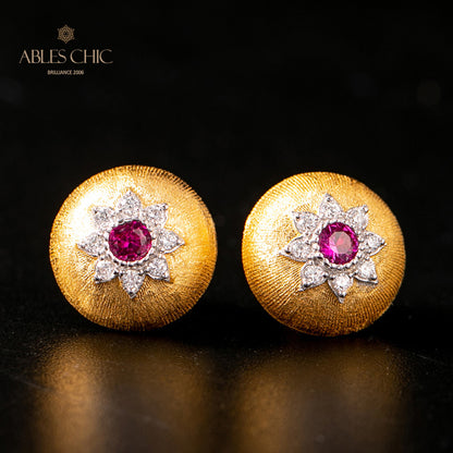 Dome Star Floral Ohrringe 5091