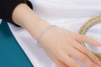 Armreif mit Stoffblumen 5680