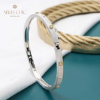 Armreif mit Stoffblumen 5680