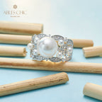 Perlenring mit floralem Temperament 5767