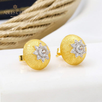 Dome Star Floral Ohrringe 5091