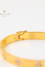Hochglanzpoliertes Kleeblatt-Armband 203707