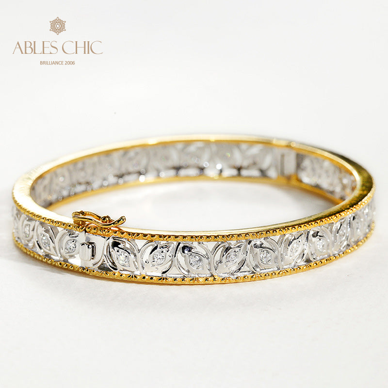 Florales Filigran-Zirkon-Armband 5021