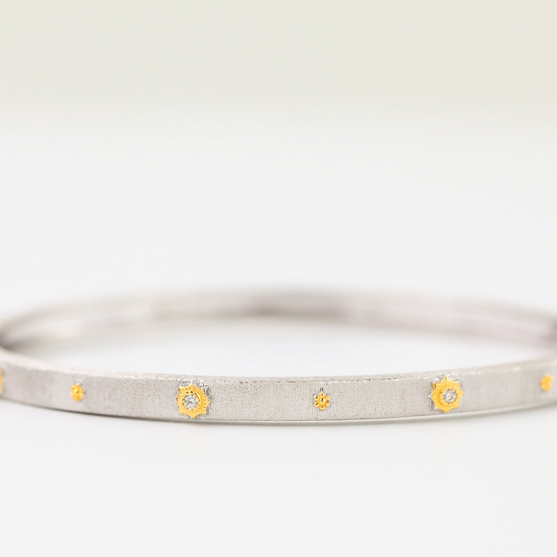 Stoffblüten Brautarmband 5638