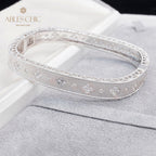 Stoffklee-Armband mit Sternenzirkon 5776