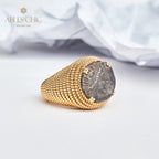 Byzantinischer Ring mit Helios-Münze