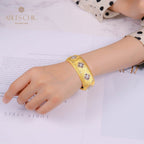 CZ Kleeblatt Blumenarmband 5463