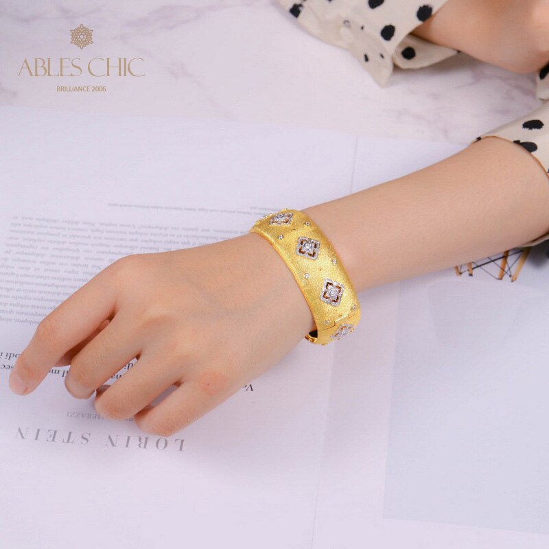 CZ Kleeblatt Blumenarmband 5463