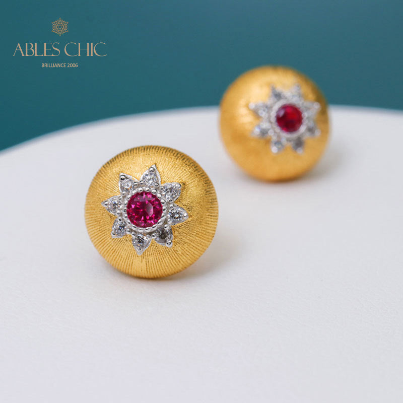 Dome Star Floral Ohrringe 5091