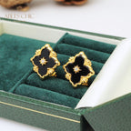 Kleeblatt Stern Blumen Ohrringe 5035