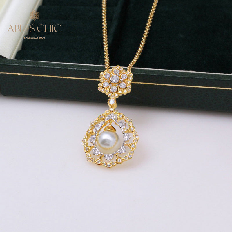 Filigrane Tropfenperlenkette 6275