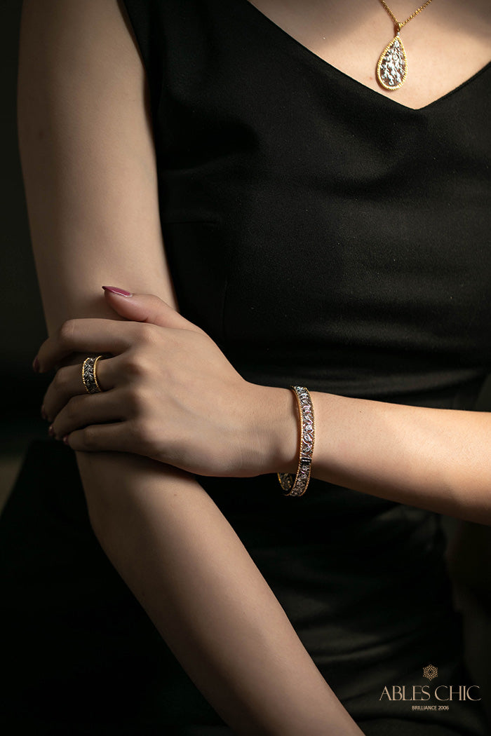 Florales Filigran-Zirkon-Armband 5021