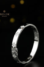 Hochglanzpoliertes Kleeblatt-Armband 203707
