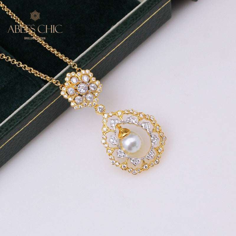 Filigrane Tropfenperlenkette 6275