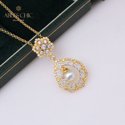 Filigrane Tropfenperlenkette 6275