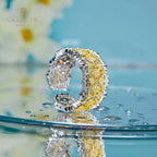 Offener Ring mit Waben-Laubsägearbeit 5857