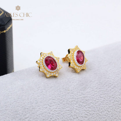 Solatiare Saphir-Stern-Ohrringe 5471
