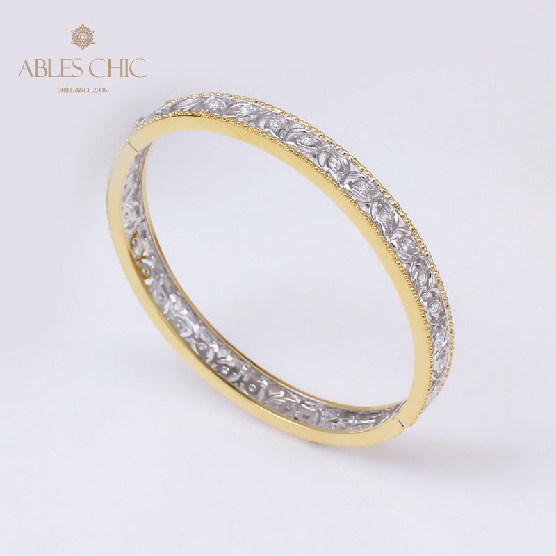 Florales Filigran-Zirkon-Armband 5021