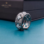 Seidiger CZ-Kleeblatt-Blumenring 5706