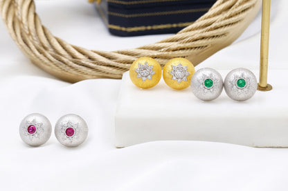 Dome Star Floral Ohrringe 5091