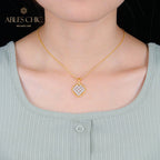 Filigrane Halskette mit Spitzensternen 5307